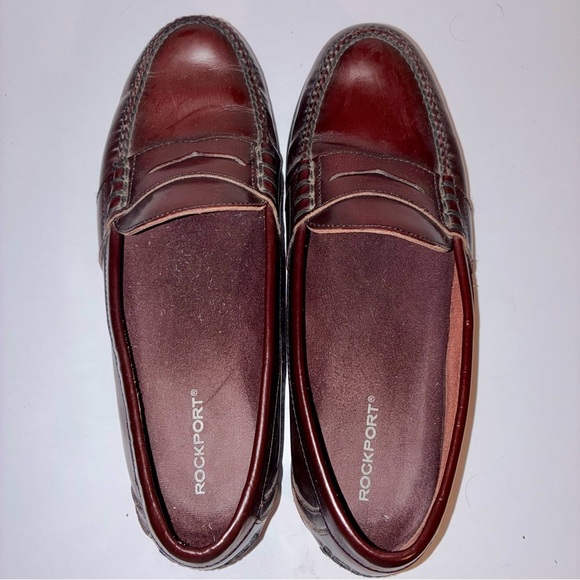 Rockport Men\'s Cordovan Leather Penny Loafers Size 12M Oxblood Burgundy main image 10